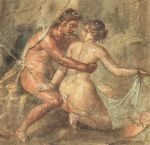 Atalanta and Hippomenes - Pompeii Wall Painting