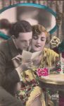 Online Jigsaw Puzzle - French Postcard of a Romantic Couple