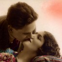 Download beautiful desktop wallpaper of antique romantic postcards