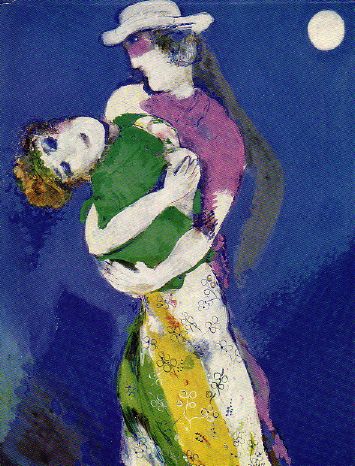 Lovers in the Moonlight by Marc Chagall