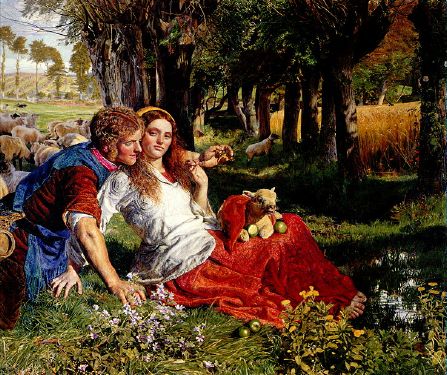 The Hireling Shepherd by William Holman Hunt