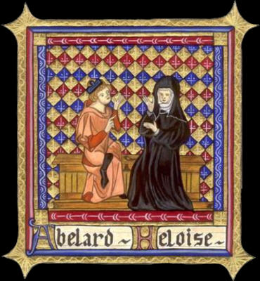 Heloise and Abelard - Joined for Eternity -Illustration from medieval manuscript