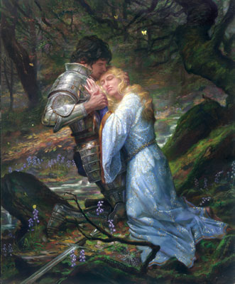 Lancelot and Guinevere by Donato Giancola (2004)