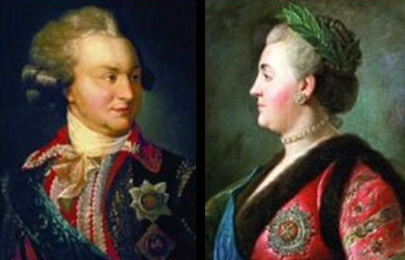 Catherine the Great and her beloved Grigory Potemkin