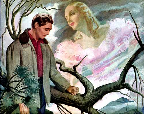 American Weekly, Gable Remembers Lombard (1951) by William Rose