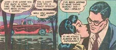 Clark Kent proposes marriage to Lois Lane!