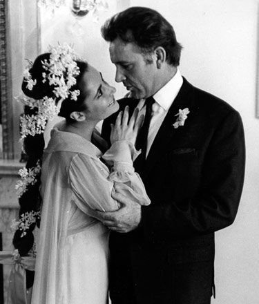 Elizabeth Taylor and Richard Burton; first marriage, 1964